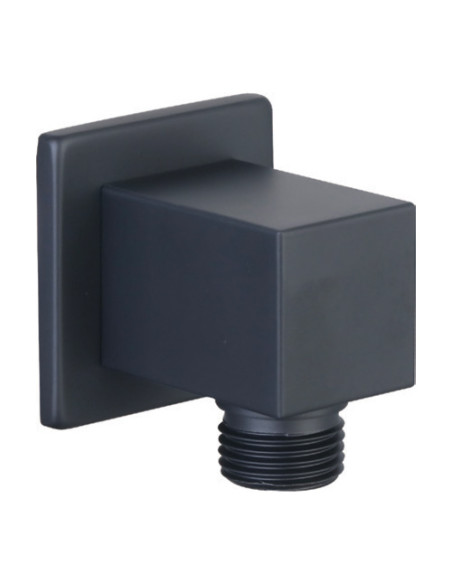 PRESA ACQUA QUADRA NERO Opaco | Bagno di Stile
