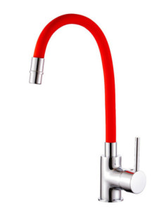 MISCELATORE LAVELLO con bocca flessibile regolabile COLORATA (ROSSO...