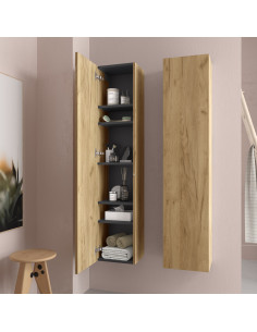 Colonna sospesa per bagno Bequia Oak 140 x 30 cm 2