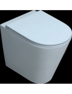 COPRIVASO TERMOINDURENTE Bianco SOFT-CLOSE FORMA | Bagno di Stile