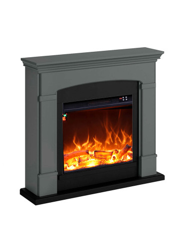 Caminetto Da Terra Grigio Scuro Sined Eleganza e Calore Per La Tua Casa