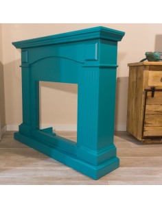 Cornice Blu Turchese Per Caminetto Cetona Eleganza e Qualita 2