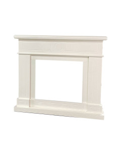 Cornice Lipari Bianco Crema Per Caminetto Elettrico