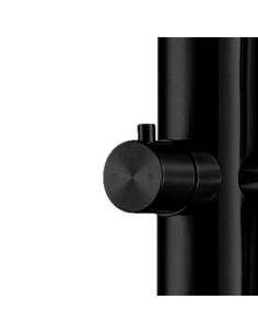 Doccia Nera In Acciaio Inox 316l Con Soffione e Doccino 2