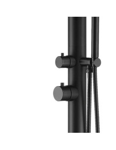 Doccia Nera Inox Sined Eleganza Durabilita e Design Moderno 2