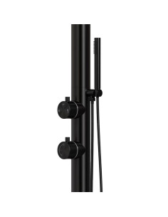 Doccia Nera In Acciaio Inox Nautico 316l Eleganza e Durabilita 2