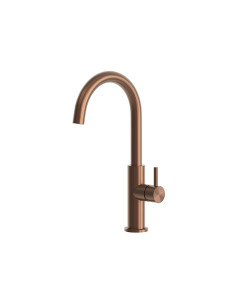 Rubinetto Sined Levante Alto Inox Oro Rosa: Eleganza e Durabilità per la Tua Cucina
