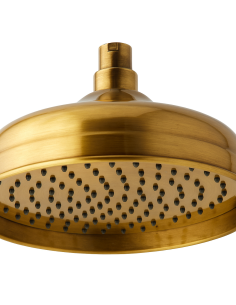 SOFFIONE Ø 15 LORD OTTONE ANTICO | Bagno di Stile