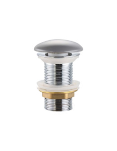 PILETTA CLICK-CLACK 1"1/4 SENZA TROPPO PIENO C/CALOTTA CERAMICA BIANCO OPACO
