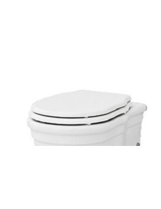 COPRIVASO IN POLIESTERE Bianco ELLADE | Bagno di Stile